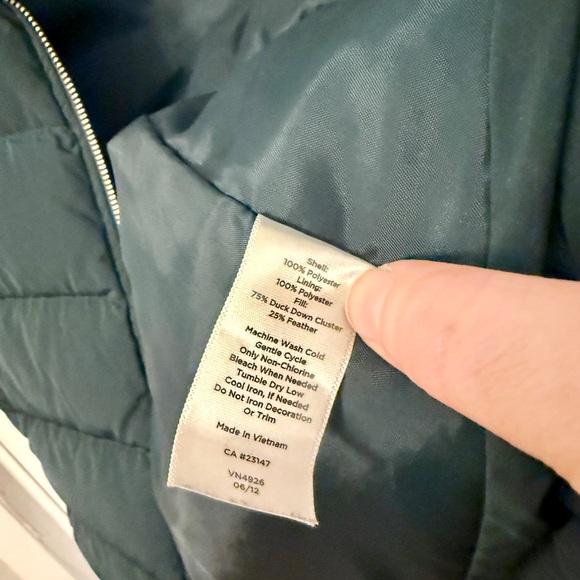 Talbots Forest Green Puffer Coat - Picture 6 of 10